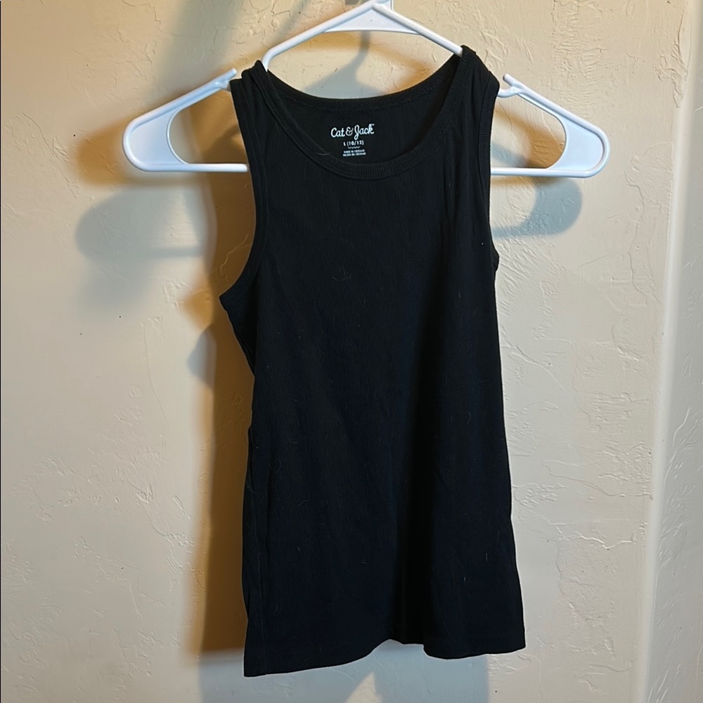 Cat & Jack Black Fitted Sleeveless Tank Top